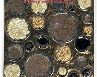 Lot 235 Montana Labelle Evora Handmade Pottery wall sculpture.