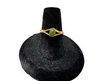 Lot 51   1 Bid(s)
18K HGE Green Stone Ring Size 7 1/4