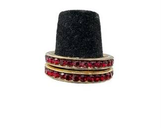 Lot 89   0 Bid(s)
2 Ruby Red Glass Stone Eternity Bands Size 7