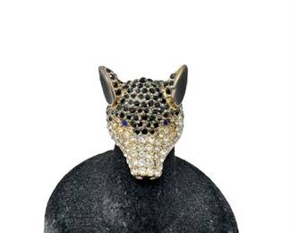Lot 83   0 Bid(s)
Pave Rhinestone Wolf Ring Size 5 1/2 Read