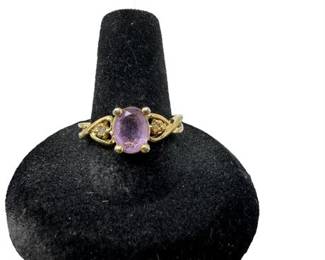 Lot 58   1 Bid(s)
14K HGE Purple Stone Ring Size