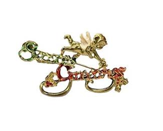 Lot 13   0 Bid(s)
Cupid Seasons Greetings Vintage Brooch