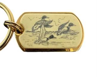 Lot 144   0 Bid(s)
Scrimshaw Duck Keychain