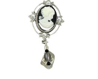 Lot 121   0 Bid(s)
Black Modern Cameo Pin and Pendant
