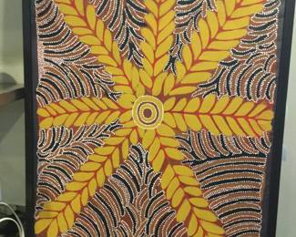 Indigenous Painting  w/Certificate of Authenticity 