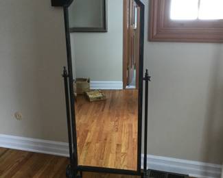 Dressing Mirror Black Iron