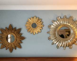 Mirror Art (largest on right 31" dia)