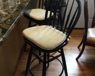 (3 available) Ethan Allen Windsor Bar Stools w/ footrest 
