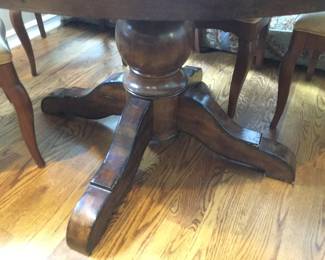 Pedestal under table