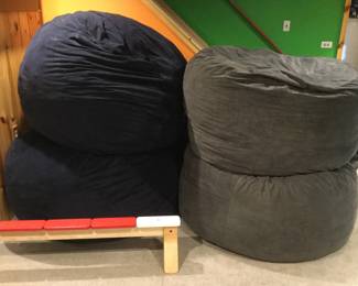 Sofa Sack Lounger w/micro-suede cover (4 available)  These guys are huge