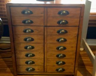 Apothecary Style Cabinet  w/upper drawer and inside shelving