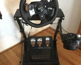Logitech Driving Force Racing Wheel, Pedals, Shifter