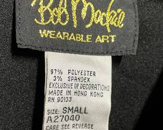 Bob Mackie Wearable Art Christmas Jacket/Shirt - Small