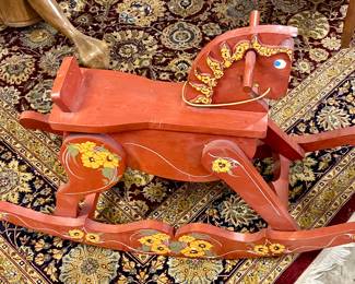 Handmade Painted Rocking Horse 