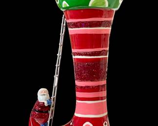 Whimsical Christmas Vase