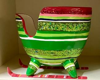 Whimsical Christmas Vase