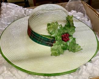 Large Pottery Christmas Hat