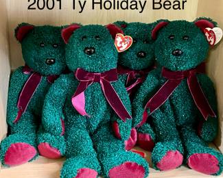 NOS* 2001 Ty Beanie Holiday Bear