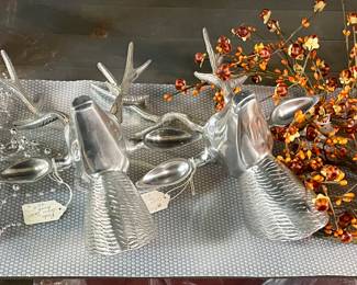 Christmas Table Decor, Metal Deer Decor 