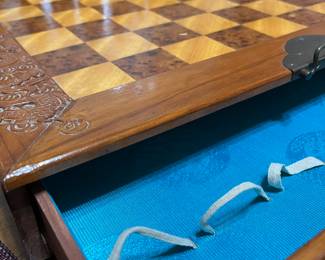 Hand carved game set