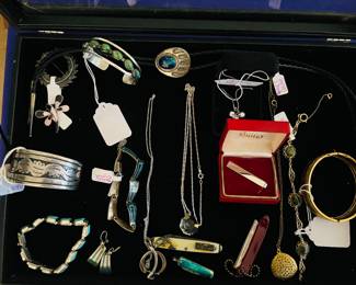 Sterling and gold plated jewelry 