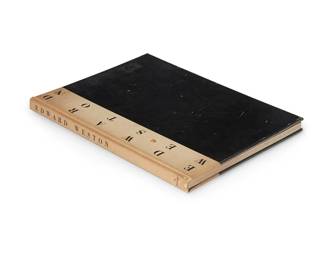 41
Merle Armitage
1893-1975
"The Art Of Edward Weston," 1932
Hardcover book
Armitage, Merle. "The Art of Edward Weston." New York: E. Weyhe, 1932
Edition: 261/500
Signed and numbered to colophon: Edward Weston
13.75" H x 10.5" W x 0.875" D
Estimate: $800 - $1,200