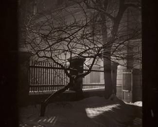27
Josef Sudek
1897-1976
The Window Of My Studio, Circa 1940-1950
Gelatin silver print mounted to a board mount
Signed in pencil on the mount at lower right: Sudek
Image/Sheet: 9" H x 6.625" W; Mount: 11.375" H x 9" W
Estimate: $4,000 - $6,000