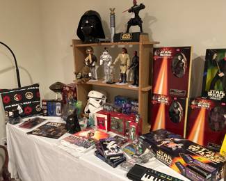 Vintage Star Wars and also many T-shirts not pictured.