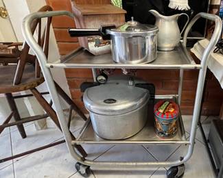 Vintage rolling cart