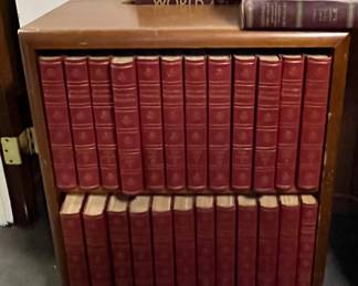 Encyclopedia set in original cabinet 