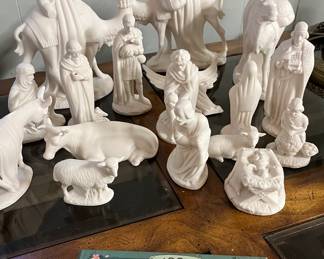 Ready to use or paint nativity set 