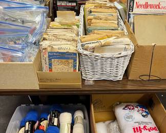 Vintage patterns, yarn & polyfill