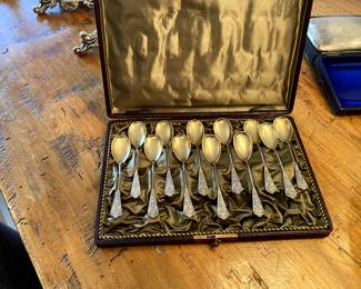 Sterling gold wash spoons