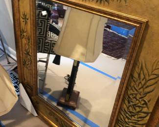Contemporary palm tree mirror; Tommy Bahama style 