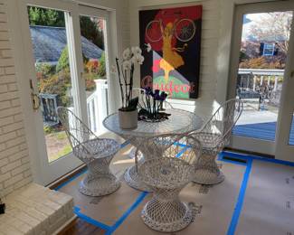 Russell Woodward Spun mid century patio set