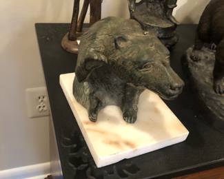 Bear cast bronze