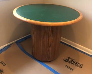 70s bentwood pedestal walnut table