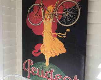 large repro Art deco canvas art