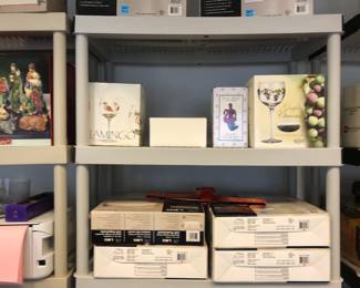 Holiday decor and boxed items perfect for gift giving and or entertaining 