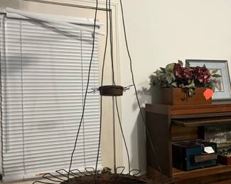 1800S GENERAL STORE HANGING BROOM MERCHANDISER