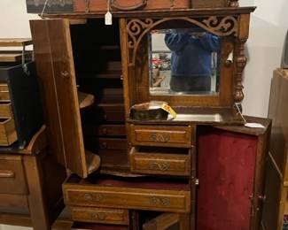 Antique Ransom & Randolph dental cabinet