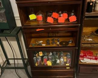 Rare Globe Wernike 3/4 size Mahogony 3 stack barrister bookcase