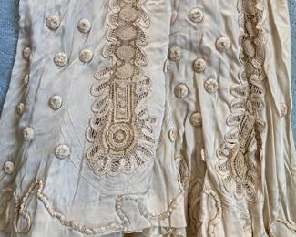 Closeup of Antique Wedding Dress