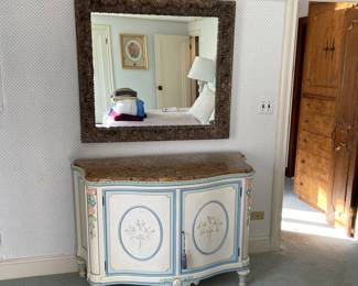 Painted Chest with Marble top