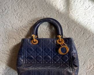 Lady Dior Blue Vintage Bag