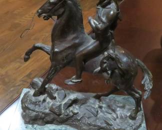 Small Remington bronze - "Scalp"