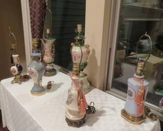 Lamps with a shabby chic vibe