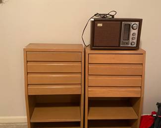 part of queen headboard, vintage Sony record player 