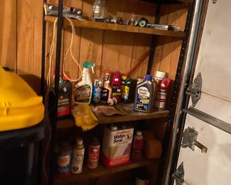 Misc yard tools and chemicals 