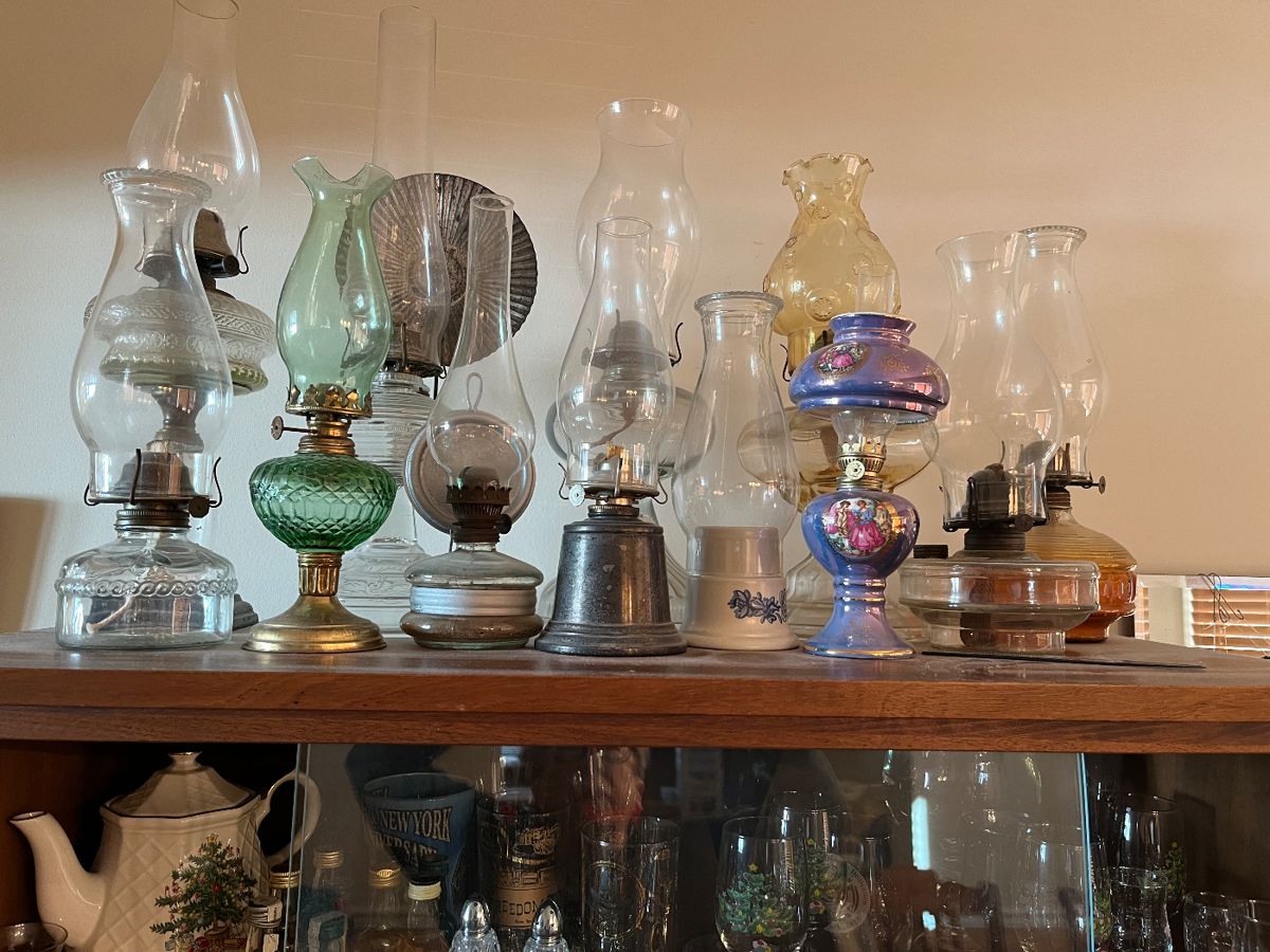 oil lamp collection